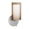Besa Lighting Pahu 4 Mini Sconce, Smoke/Opal, Satin Nickel Finish, 1x5W LED 1SW-S44007-LED-SN - alternate 1